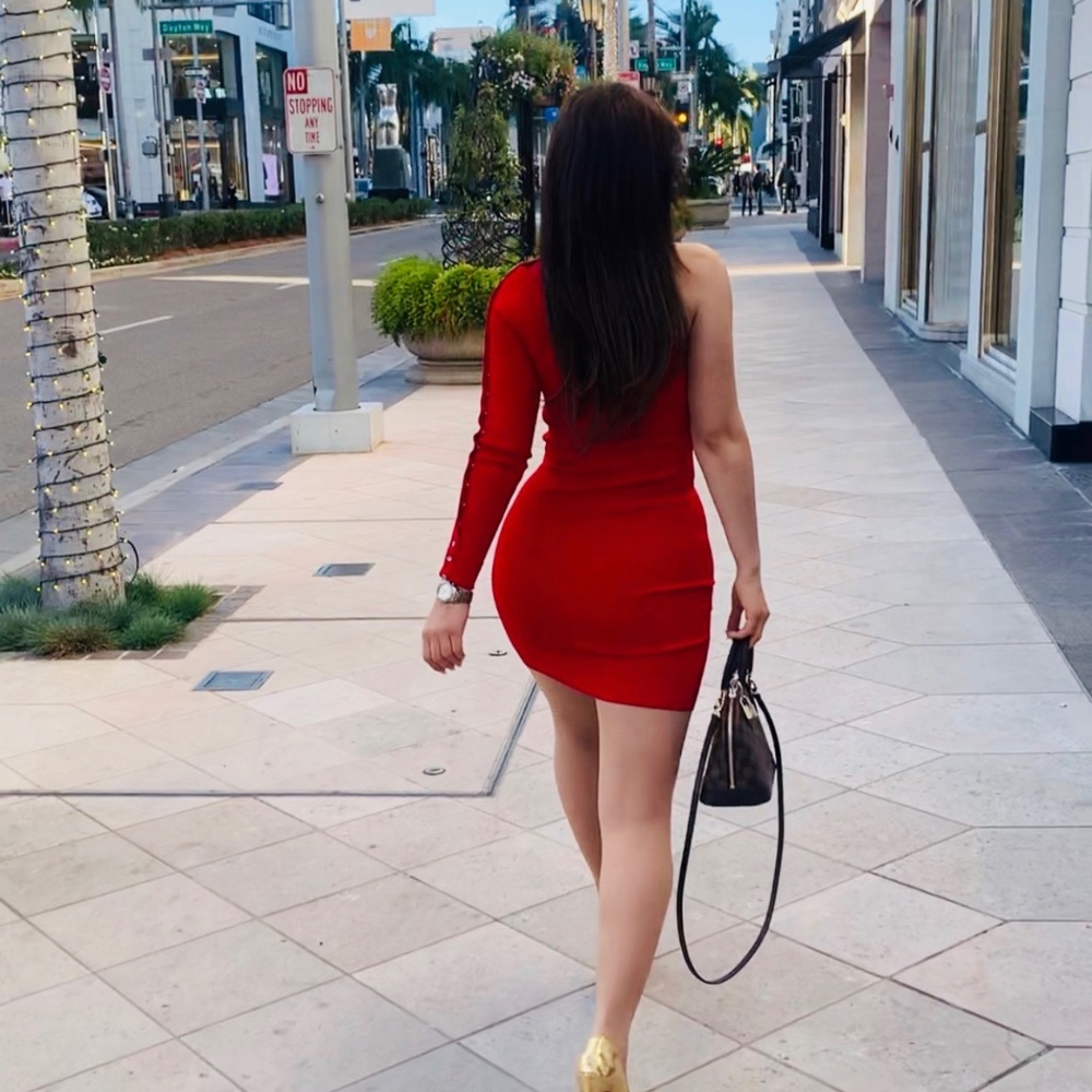 ALEXANDER WANG Asymmetrical long sleeve dress - Picture 3 of 3